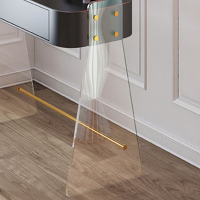 Vanité contemporaine 1 casse-tête de tiroir de rangement avec des jambes acryliques