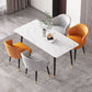 Minimalist Style Dining Set with Rectangle Shape Table and Upholstered Chairs Clearhalo 'Dining Room Sets' 'Dining Tables & Seating' 'dining_room_set' 'furn' 'furn_dining_room_set' 'Furniture' 'furniture_dining_room_set' 'Kitchen & Dining Furniture' 'kitchen&dining_furn' 'kitchen' 1200x1200_3e21f213-819b-49cb-af92-b8d4c750d51c