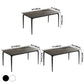 Contemporary Style Sintered Stone Dining Table 4 Legs Carbon Steel Base Rectangle Table for Home Clearhalo ' dining_table' 'Dining Tables & Seating' 'Dining Tables' 'furn' 'furn_dining_table' 'Furniture' 'furniture_dining_table' 'Kitchen & Dining Furniture' 'kitchen&dining_furn' 'kitchen' 'kitchen_dining_table' 1200x1200_3e23ed8a-2c12-4c8a-8a21-5767de5a33e7