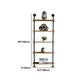 Wall Unit and Etagere Bookshelf Industrial Black Iron Frame and Pine Wood Shelf Clearhalo 'Bookcases' 'furn' 'furn_bookcases' 'Furniture' 'furniture_bookcases' 'kitchen' 'kitchen_bookcases' 'Living Room Furniture' 'Office Furniture' 1200x1200_3e253587-3f8b-48e1-b7c5-61209ad09c83