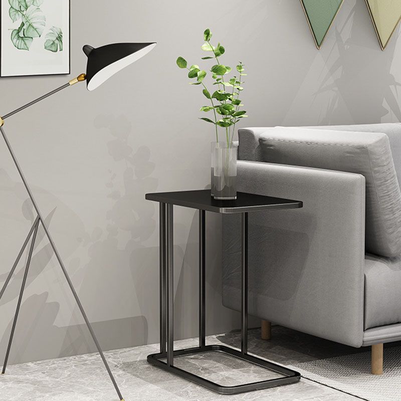 Medieval Modern Style Rectangular Metal Table Frame Side Table