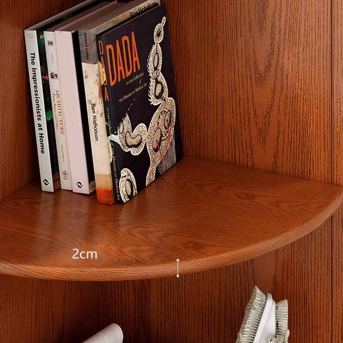 Skandinavischer Back -Regal -Bücherregal mit 4 Regalen für Home Office