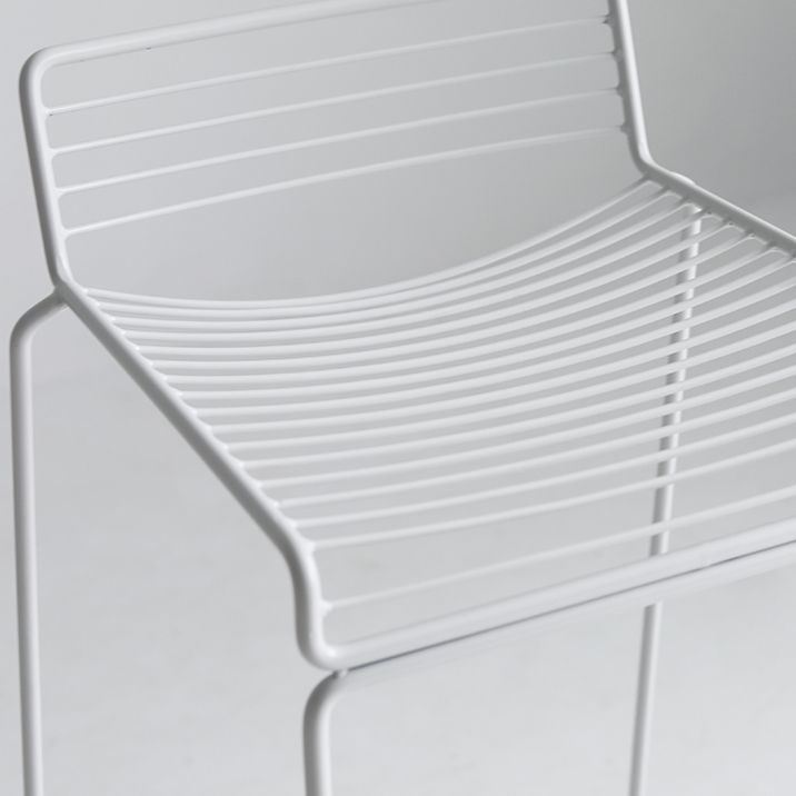 Sgabello da bar senza braccioli Sgabello da bar industriale in acciaio ad altezza per soggiorno