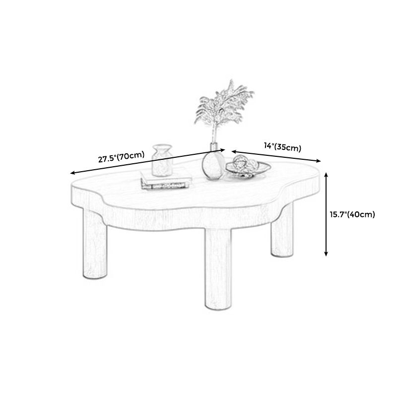Mesa de café contemporánea de 3 patas Mesa de cóctel en forma de nube