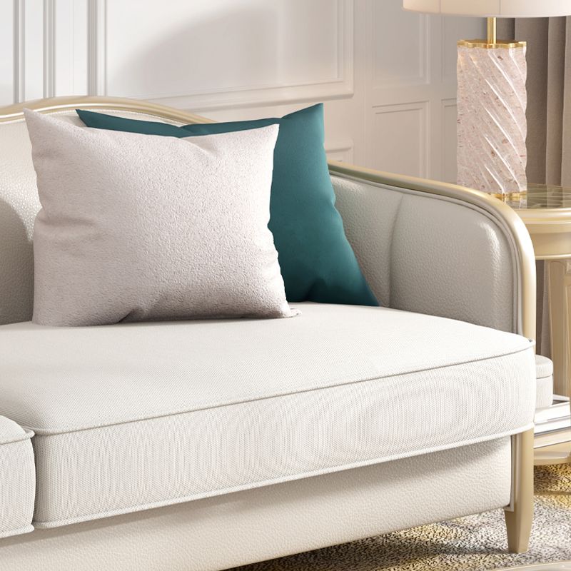 Canapé en coupe en section de linge tropical à bras inclinés pour le salon