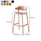 Nordic Style Plastic Seats Barstool 4 Legs Backrest Colorful Bar Stool (set of 2) Clearhalo 'Bar Furniture' 'Bar Stools' 'bar_stools' 'furn' 'furn_bar_stools' 'furniture_bar_stools' 'Kitchen & Dining Furniture' 'kitchen&dining_furn' 'kitchen' 'kitchen_furn' Furniture' 1200x1200_3e2b135d-84e0-4bb7-b48e-8e1457bdd758