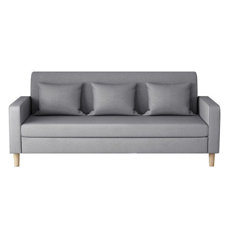 Contemporary 3-seater Sofa Square Arm Settee with Three Pillow Back Clearhalo 'furn' 'furn_sofas' 'Furniture' 'furniture_sofas' 'Living Room Furniture' 'Sofa' 'sofas' 1200x1200_3e2bec9e-a419-416b-b469-db29686dab6f