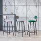Modern Armless Backrest Counter Stool Iron Cafe Bar Stool with Velvet Cushion and Pedal Clearhalo 'Bar Furniture' 'Bar Stools' 'bar_stools' 'furn' 'furn_bar_stools' 'furniture_bar_stools' 'Kitchen & Dining Furniture' 'kitchen&dining_furn' 'kitchen' 'kitchen_furn' Furniture' 1200x1200_3e32e8e1-53c9-4a11-b82d-92e681aac3a0