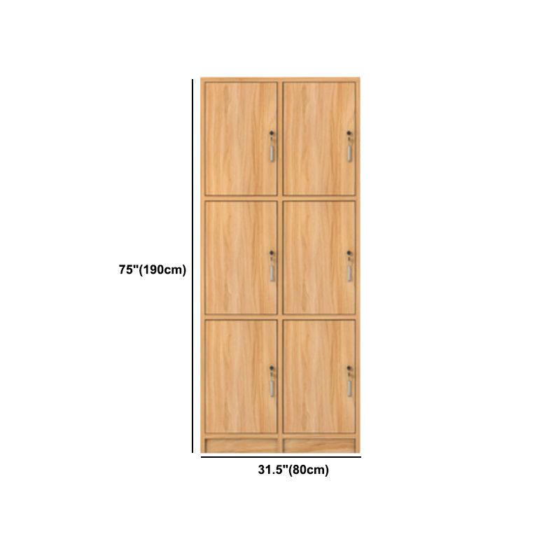Manufactured Wood Light Wood Finish Cabinet Modern Storage Cabinet with Hinged Door Clearhalo 'Armoires & Wardrobes' 'armoires_wardrobes' 'Bedroom Furniture' 'furn' 'furn_armoires_wardrobes' 'Furniture' 1200x1200_3e3330d1-bf53-4796-a4af-72f4636d4426