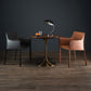 Table de salle à manger ronde en bois moderne avec base en tulipe en métal