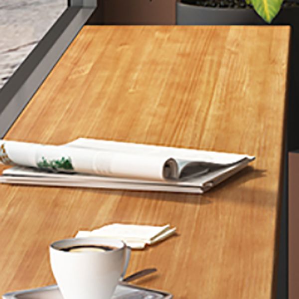 Mesa de comedor de madera de pino, mesa de Bar rectangular moderna para tienda de té con leche y cafetería