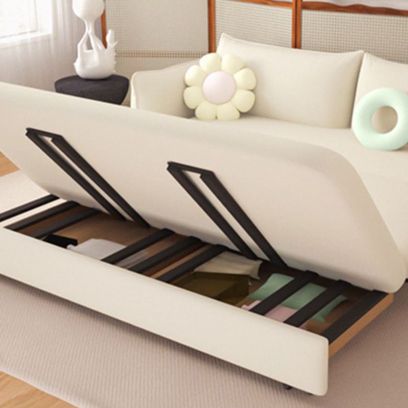 Divano divano in pelle bianca scandinava in pelle bondato