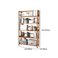 Estante de bambú vertical moderno Etagere Espresso estantería para dormitorio