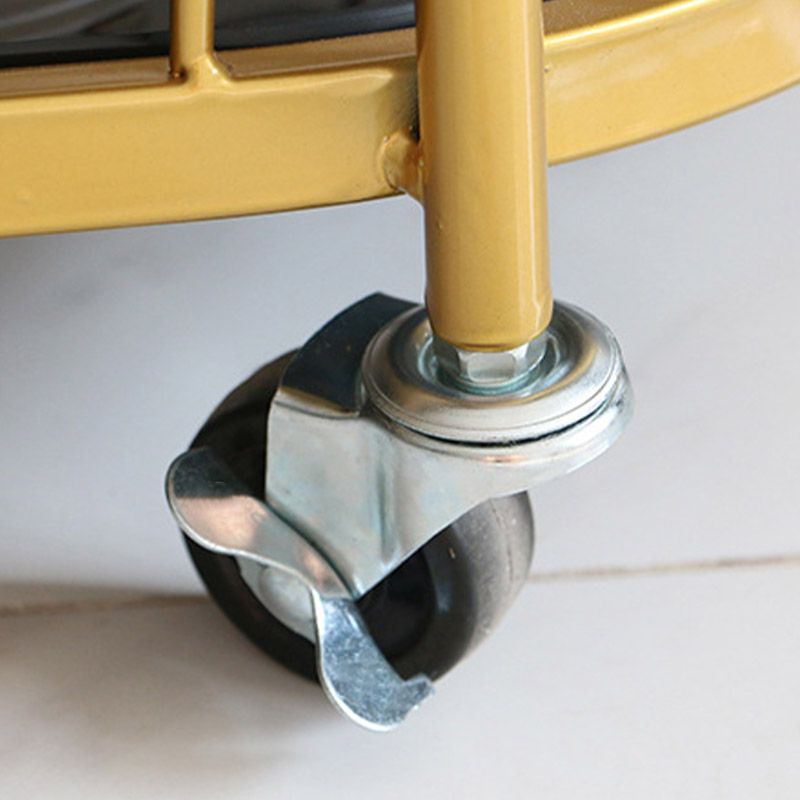 Modern Rolling Kitchen Trolley Glass Open Storage Prep Table Clearhalo 'furn' 'furn_kitchen_islands_carts' 'Furniture' 'Kitchen & Dining Furniture' 'Kitchen Islands & Carts' 'kitchen_islands_carts' 1200x1200_3e38c15d-ea36-43ff-b79d-98305eb9c149