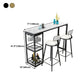 Stone Rectangle Bar Table White Contemporary Bar Table with Sled Base Clearhalo 'Bar Furniture' 'Bar Tables' 'bar_tables' 'furn' 'furn_bar_tables' 'Furniture' 'furniture_bar_tables' 'Kitchen & Dining Furniture' 1200x1200_3e38c5dc-0461-49ac-9a01-775d51b5029a