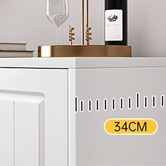White Accent Cabinet Standard Rectangle Side Cabinet with Doors Clearhalo 'Cabinets & Chests' 'cabinets_chests' 'furn' 'furn_cabinets_chests' 'Furniture' 'Living Room Furniture' 1200x1200_3e426c42-7d5a-45a3-8c77-f31bc6aa2564