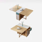 Mid-Century Modern Dining Room Table Pedestal Dining Table for Home Kitchen Dinner Clearhalo ' dining_table' 'Dining Tables & Seating' 'Dining Tables' 'furn' 'furn_dining_table' 'Furniture' 'furniture_dining_table' 'Kitchen & Dining Furniture' 'kitchen&dining_furn' 'kitchen' 'kitchen_dining_table' 1200x1200_3e435865-cb77-4b67-9e6a-c2d53fdf6a04