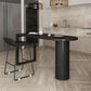Table de bar industrielle à double piédestal sans table de bar en bois pour le salon