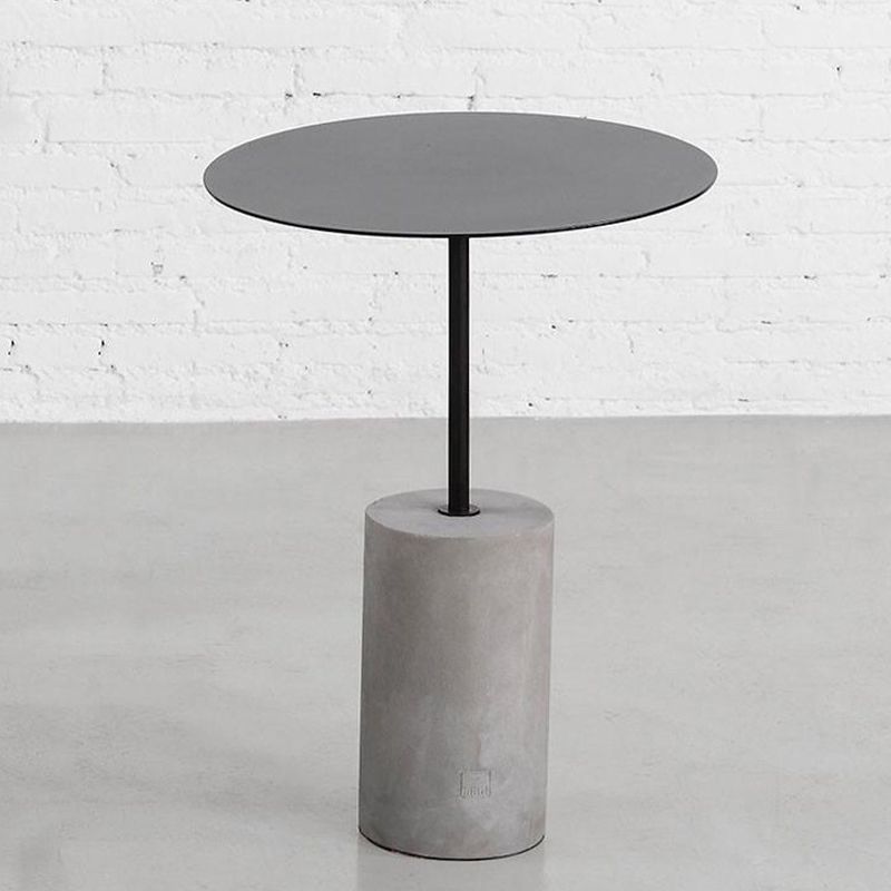 Tavolo laterale piedistallo round a metà secolo tavolo del soggiorno