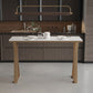 Sintered Stone Top Rectangle Bar Table Luxurious Pub Table with Double Pedestal Clearhalo 'Bar Furniture' 'Bar Tables' 'bar_tables' 'furn' 'furn_bar_tables' 'Furniture' 'Kitchen & Dining Furniture' 1200x1200_3e44c102-e085-48bd-971b-618ac77df5a9