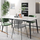 Contemporary White Standard Dining Table Sintered Stone Rectangle Dining Table with 4 Legs Base Clearhalo ' dining_table' 'Dining Tables & Seating' 'Dining Tables' 'Furniture' 'furniture_dining_table' 'Kitchen & Dining Furniture' 'kitchen&dining_furn' 'kitchen' 'kitchen_dining_table' 1200x1200_3e45b60b-d0ed-45c2-9c60-979803b1917f