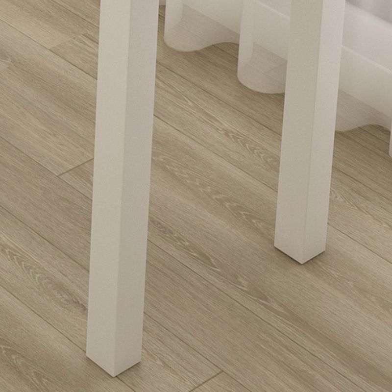 Bureau d'écriture rectangulaire moderne Bureau du bureau de Parsons en bois massif blanc pour la maison