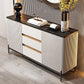 Sintered Stone Storage Cabinet Luxury Rectangle Sideboard for Home Clearhalo 'buffet_sideboard' 'Buffets & Sideboards' 'furn' 'furn_buffet_sideboard' 'Furniture' 'Kitchen & Dining Furniture' 1200x1200_3e470015-c336-45d1-b222-e96bf955c5f2