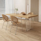 Contemporary Solid Wood Furniture 1/4/5 Pcs Dining Room Table Set in Natural