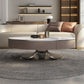 Glam Stone Single Coffee Table Pedestal Coffee Cocktail Table with Storage Drawers Clearhalo 'Coffee & Accent Tables' 'Coffee Tables' 'coffee_tables' 'furn' 'furn_coffee_tables' 'Furniture' 'Living Room Furniture' 1200x1200_3e48210a-9ce2-4974-9cb9-de8be781c5a5