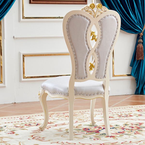 Victorian Style Solid Wood Dining Room Chair Armless Open Back Dining Side Chair for Home Use Clearhalo ' kitchen&dining_furn' 'Dining Chairs' 'Dining Tables & Seating' 'dining_chair' 'furn' 'furn_dining_chair' 'Furniture' 'furniture_dining_chair' 'Kitchen & Dining Furniture' 'kitchen' 1200x1200_3e483125-ae15-41e4-b526-be7c96b6e143