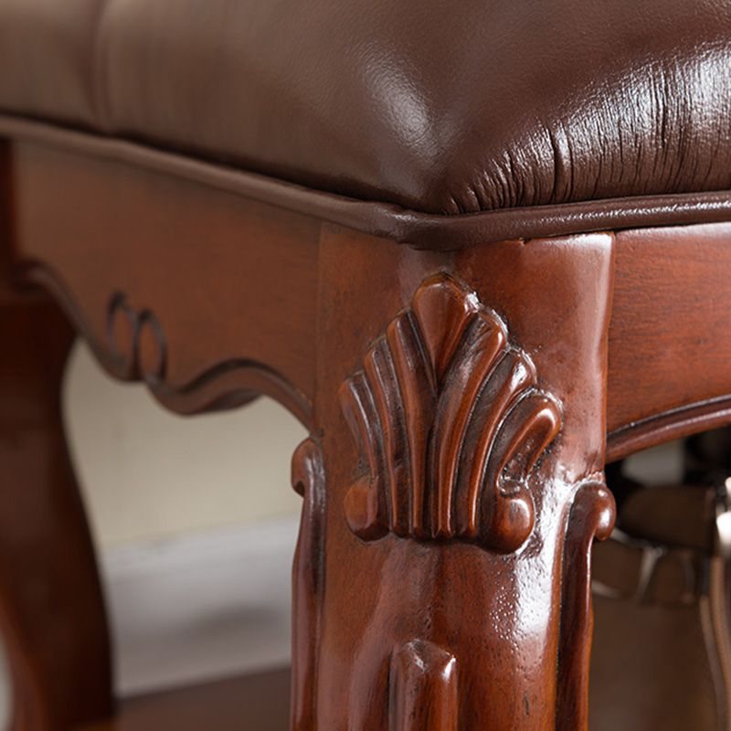 Rectangle 15.7" Wide Entryway Bench Traditional Upholstered Seating Bench with Cushioned Clearhalo 'Benches' 'Chairs & Seating' 'furn' 'furn_benches' 'Furniture' 'Living Room Furniture' 1200x1200_3e488a8e-0aea-42e0-800b-6ac3582e593c