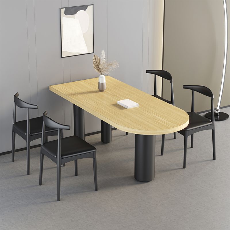 Irregular Wood Table for Restaurant Modern Dining Table with 3 Legs Clearhalo ' dining_table' 'Dining Tables & Seating' 'Dining Tables' 'furn' 'furn_dining_table' 'Furniture' 'furniture_dining_table' 'Kitchen & Dining Furniture' 'kitchen&dining_furn' 'kitchen' 'kitchen_dining_table' 1200x1200_3e492b7d-062b-41c2-92d8-ed0c4079c54b