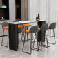 Rectangle Living Room Patio Bar Table Double pedestal White Marble Counter Table Clearhalo 'Bar Furniture' 'Bar Tables' 'bar_tables' 'furn' 'furn_bar_tables' 'Furniture' 'furniture_bar_tables' 'Kitchen & Dining Furniture' 'kitchen&dining_furn' 'kitchen' 1200x1200_3e4948b3-62d2-4e7a-9ea3-481e1877333f