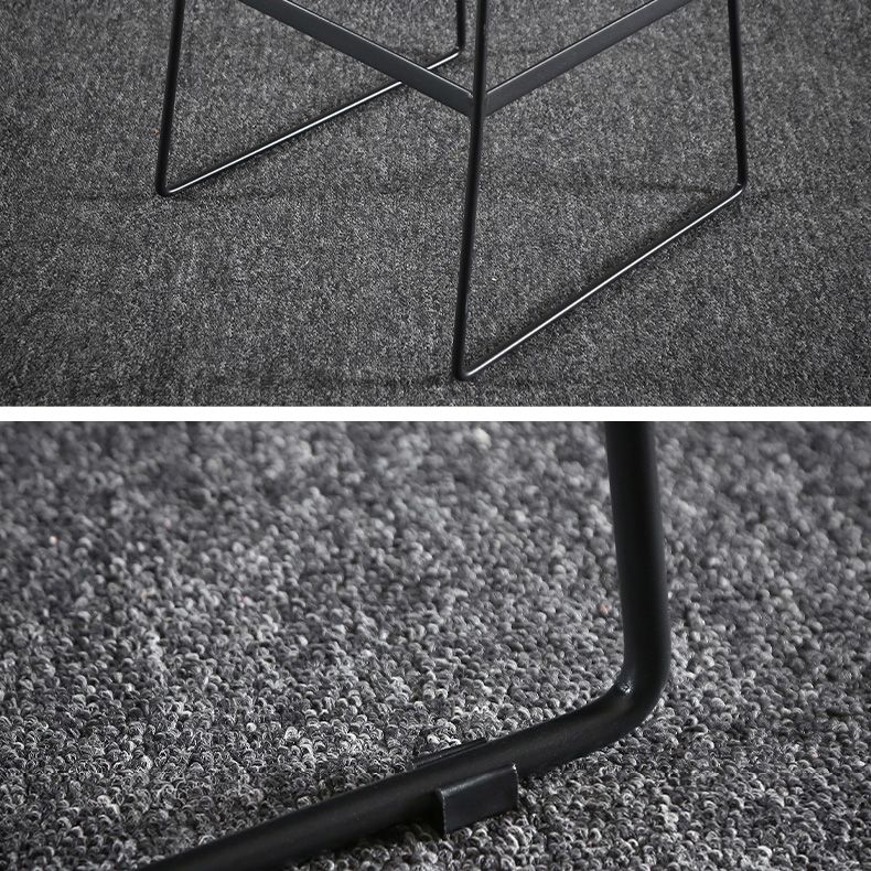 Modern Restaurant Leather Stool Matte Finish Footrest Low Back Barstool Clearhalo 'Bar Furniture' 'Bar Stools' 'bar_stools' 'furn' 'furn_bar_stools' 'Furniture' 'furniture_bar_stools' 'Kitchen & Dining Furniture' 1200x1200_3e4b8578-bc16-4a92-9a97-5aad629c187a