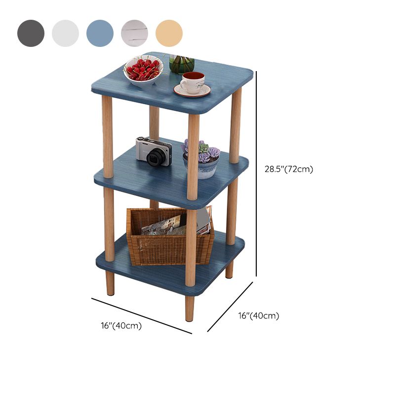 Engineered Wood 4 Legs End Table 2/3-tier Side Table for Living Room Clearhalo 'Coffee & Accent Tables' 'End & Side Tables' 'end_side_tables' 'furn' 'furn_end_side_tables' 'Furniture' 'Living Room Furniture' 1200x1200_3e4cdb78-9d9e-4ed2-a261-14728b696d3b