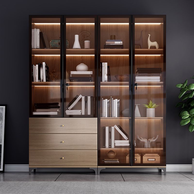 Libreria standard della libreria in legno glam con armadi