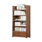 Contemporary Closed Back Bookcase Standard Engineered Wood Bookshelf