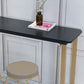 Glam Style Wooden Bar Counter Table Rectangle Bar Counter Table with Metal Legs Clearhalo 'Bar Furniture' 'Bar Tables' 'bar_tables' 'furn' 'furn_bar_tables' 'Furniture' 'Kitchen & Dining Furniture' 1200x1200_3e50898d-e6b9-4a95-a83d-923e9ea1a6b2
