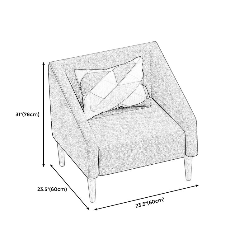 Contemporary Cotton Blend Faux Leather Sofa with Wooden Based Clearhalo 'Furniture' 'furniture_sofas' 'kitchen' 'kitchen_sofas' 'Living Room Furniture' 'Sofa' 'sofas' 1200x1200_3e517a2f-0cf1-4012-a72d-edbb17e8754a