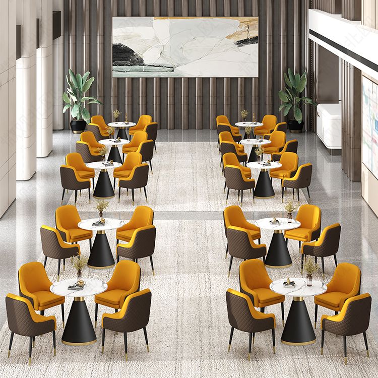 1/2/5 Pcs Metal Modern Dining Room Set with Round Table Dinette Set Clearhalo 'Dining Room Sets' 'Dining Tables & Seating' 'dining_room_set' 'furn' 'furn_dining_room_set' 'Furniture' 'furniture_dining_room_set' 'Kitchen & Dining Furniture' 'kitchen&dining_furn' 'kitchen' 1200x1200_3e51c627-c1d2-4c12-b9d4-02dbd1710b04