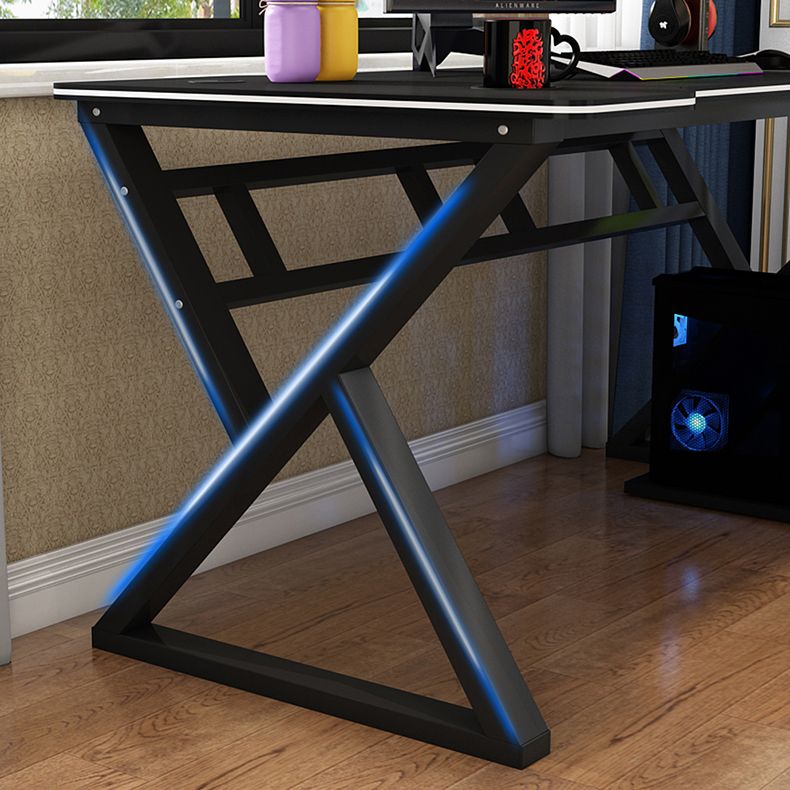 Modern Home Writing Desk Freeform Wood Office Office Office, 62.9 "L x 23.6" W