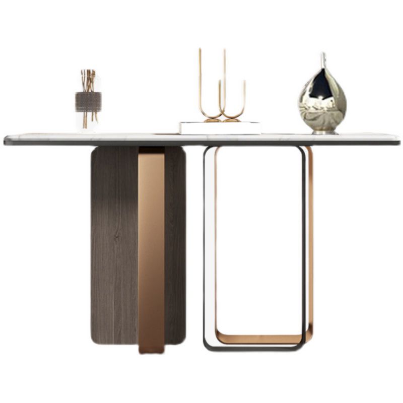 Tavolo da divano console rettangolare glam con le gambe