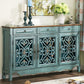 Glam Style Server Solid Wood Sideboard with Door for Dining Room Clearhalo 'buffet_sideboard' 'Buffets & Sideboards' 'furn' 'furn_buffet_sideboard' 'Furniture' 'Kitchen & Dining Furniture' 1200x1200_3e5397e0-7346-4309-aa32-511035086e96