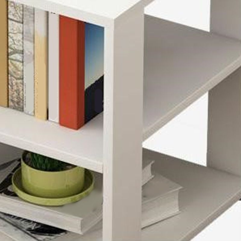 Imitazione in legno comodino aperto ripiano moderno incluso tavolo da notte