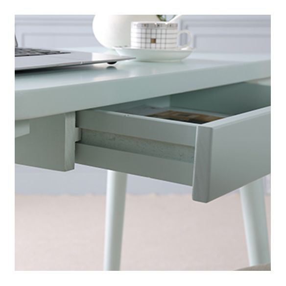 Bureau d'écriture en bois massif incurvé Style glamour 1 dessin de bureau de dessin