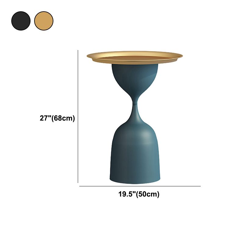 Round Pedestal Base Design Metal Table Medieval Modern Style Side Table Clearhalo 'Coffee & Accent Tables' 'End & Side Tables' 'end_side_tables' 'furn' 'furn_end_side_tables' 'Furniture' 'Living Room Furniture' 1200x1200_3e550e7b-c645-43a8-b812-17c132a0efd5