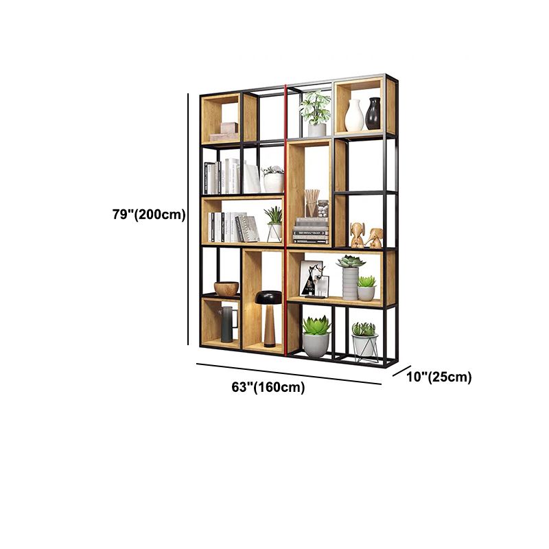 9.84"W Bookcase Industrial Style Open Back Bookcase for Study Room Home Office Clearhalo 'Bookcases' 'furn' 'furn_bookcases' 'Furniture' 'furniture_bookcases' 'kitchen' 'kitchen_bookcases' 'Living Room Furniture' 'Office Furniture' 1200x1200_3e553c0a-2775-43de-b07d-16a73fcd21f7