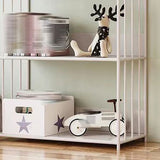 Metal Open Back Standard Bookcase Scandinavian Style Book Shelf Clearhalo 'Bookcases' 'furn' 'furn_bookcases' 'Furniture' 'furniture_bookcases' 'Office Furniture' 1200x1200_3e5563f7-9234-442d-82ad-978f5e1361d7