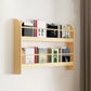 Pine Wood Wall Mounted Bookshelf Natural Scandinavian Bookcase for Bedroom Clearhalo 'Bookcases' 'Furniture' 'furniture_bookcases' 'Office Furniture' 1200x1200_3e58e579-1120-43c8-9586-0bbacafd015a