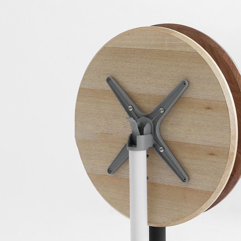 Modern Pedestal Wooden Coffee Table Round Top Shape Folding Cocktail Table Clearhalo 'Coffee & Accent Tables' 'Coffee Tables' 'coffee_tables' 'furn' 'furn_coffee_tables' 'Furniture' 'Living Room Furniture' 1200x1200_3e5a00ee-3375-40fd-9315-3e2dc2f8e806